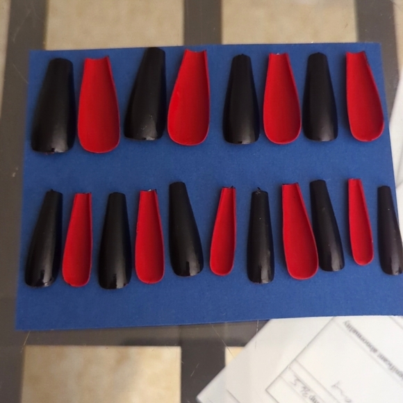Louboutin Red Bottom Press On Nails - Picture 1 of 1